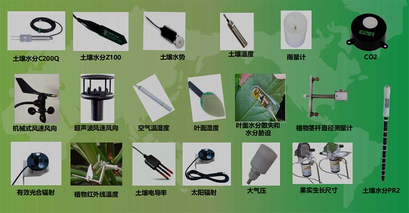 農(nóng)業(yè)物聯(lián)網(wǎng)連接的部分傳感器--土壤、氣象、植物生理